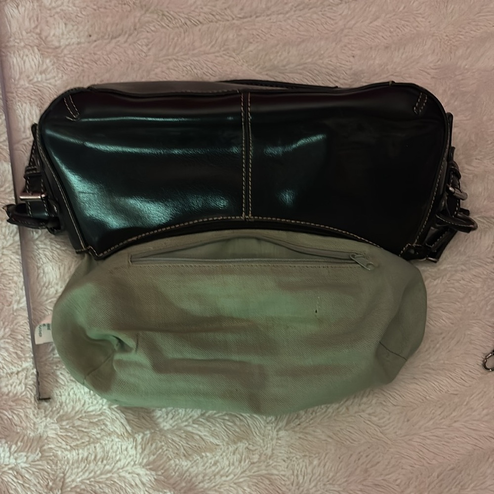 Y2K Faux-Leather SHOULDER BAG BLACK - Picture 11 of 13